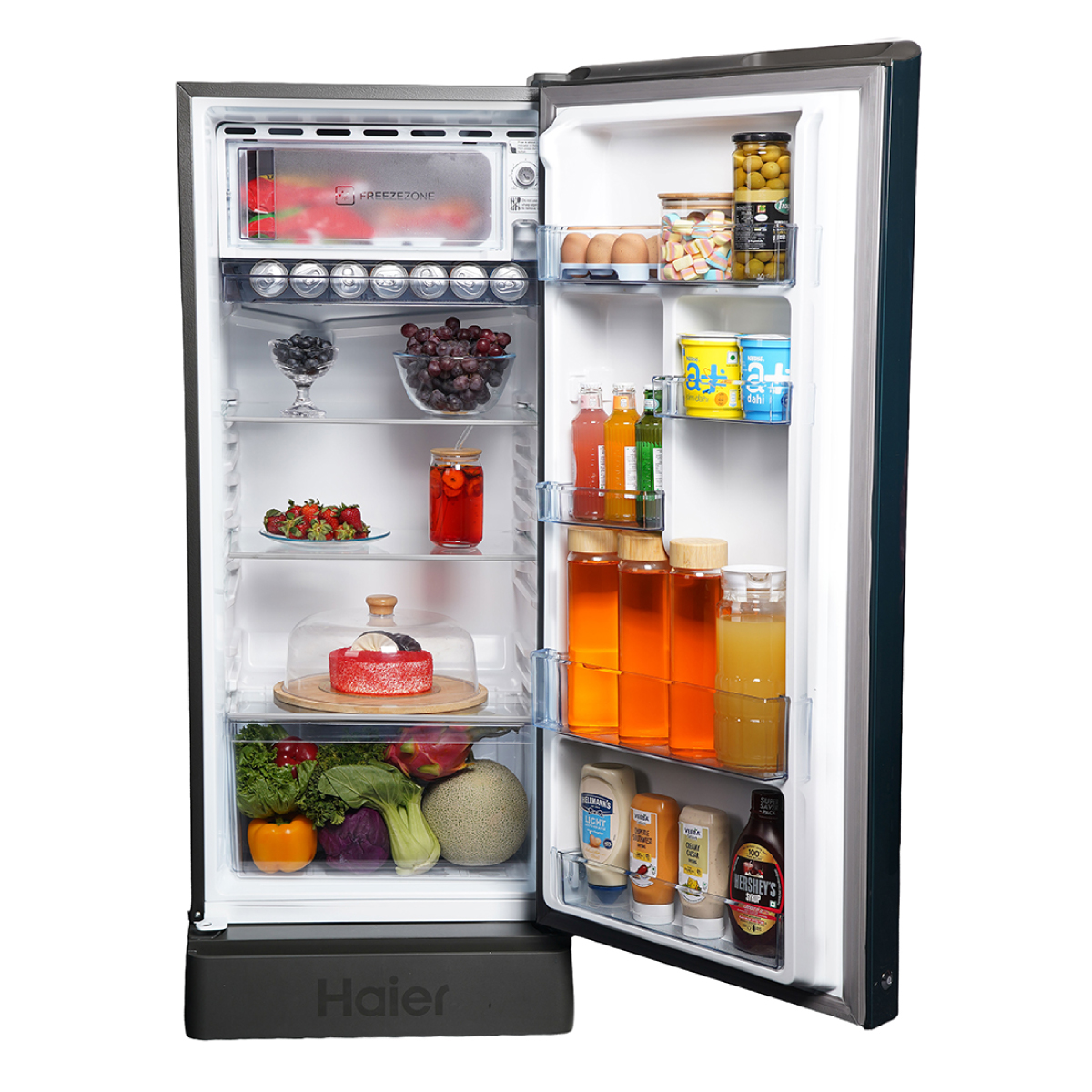 Haier 190 L  5 Star Green Camellia  Single Door Refrigerator 